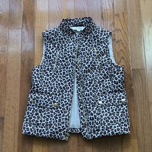 Jessica Simpson leopard vest girl size 8/10